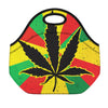 Cannabis Rasta Print Neoprene Lunch Bag