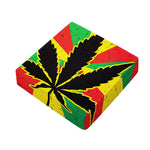 Cannabis Rasta Print Outdoor Seat Cushion Cover
