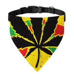 Cannabis Rasta Print Over The Collar Dog Bandana