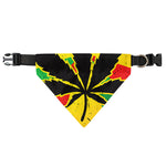 Cannabis Rasta Print Over The Collar Dog Bandana