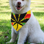 Cannabis Rasta Print Over The Collar Dog Bandana