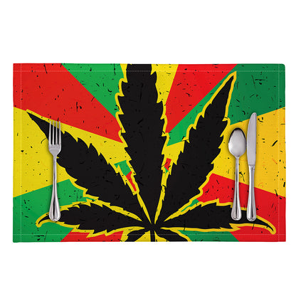 Cannabis Rasta Print Placemat