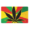 Cannabis Rasta Print Polyester Doormat