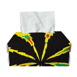 Cannabis Rasta Print Rectangle Tissue Box Cover