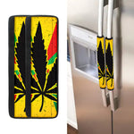 Cannabis Rasta Print Refrigerator Handle Covers