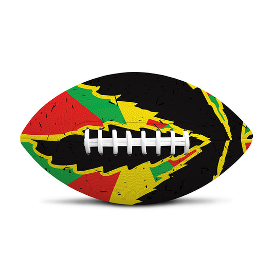 Cannabis Rasta Print Rugby Ball