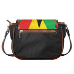 Cannabis Rasta Print Saddle Bag