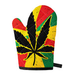 Cannabis Rasta Print Single Oven Mitt
