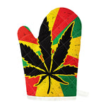 Cannabis Rasta Print Single Oven Mitt