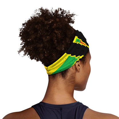 Cannabis Rasta Print Sports Headband