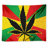 Cannabis Rasta Print Tapestry