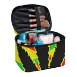 Cannabis Rasta Print Travel Makeup Bag