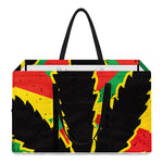 Cannabis Rasta Print Utility Tote Bag