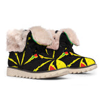 Cannabis Rasta Print Winter Boots