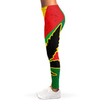 Cannabis Rasta Print Women's Leggings