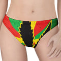 Cannabis Rasta Print Women's Thong