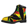 Cannabis Rasta Print Work Boots