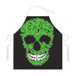 Cannabis Skull Print Adjustable Apron