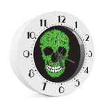 Cannabis Skull Print Alarm Clock