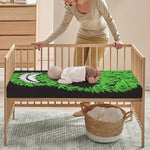 Cannabis Skull Print Baby Crib Sheet