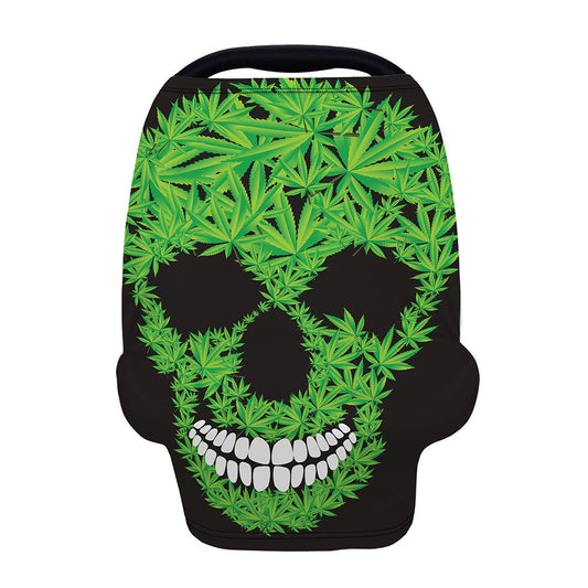 Cannabis Skull Print Baby Seat Cover
