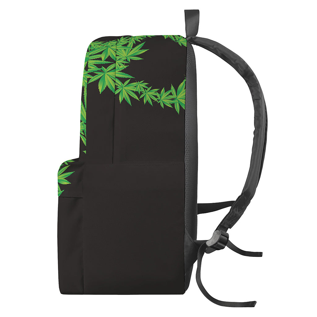 Cannabis Skull Print Backpack