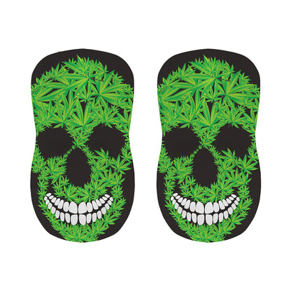 Cannabis Skull Print Bar Stool Covers
