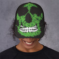 Cannabis Skull Print Baseball Cap