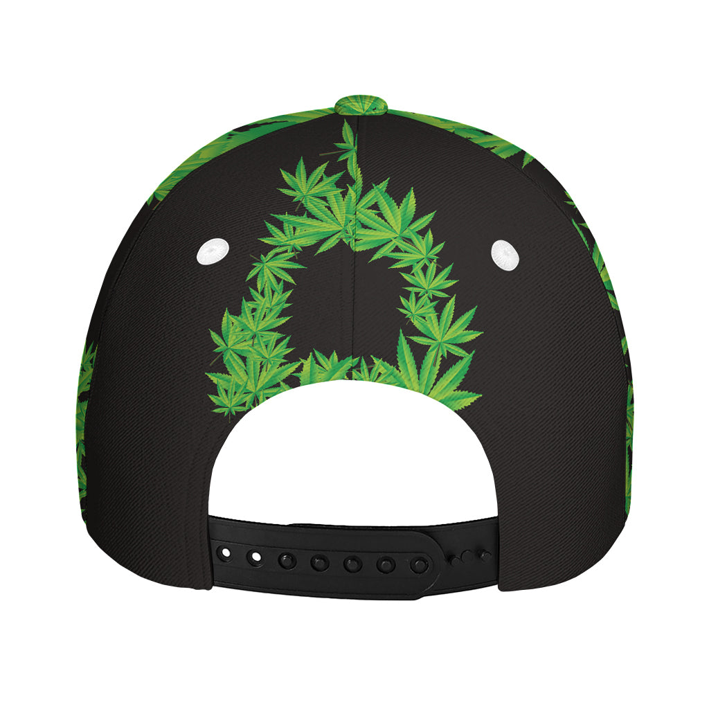 Cannabis Skull Print Baseball Cap