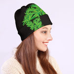 Cannabis Skull Print Beanie