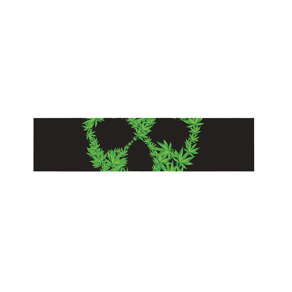 Cannabis Skull Print Bed Runner