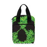 Cannabis Skull Print Bible Tote Bag