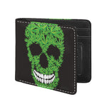 Cannabis Skull Print Bifold Wallet