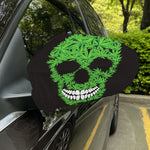 Cannabis Skull Print Car Side Mirror Covers