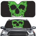Cannabis Skull Print Car Windshield Sun Shade