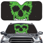 Cannabis Skull Print Car Windshield Sun Shade