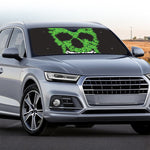 Cannabis Skull Print Car Windshield Sun Shade