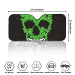 Cannabis Skull Print Car Windshield Sun Shade