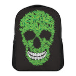 Cannabis Skull Print Casual Backpack