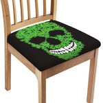 Cannabis Skull Print Chair Cushion Cover