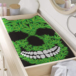 Cannabis Skull Print Changing Pad Cover