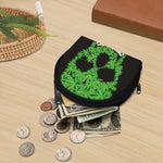 Cannabis Skull Print Coin Purse