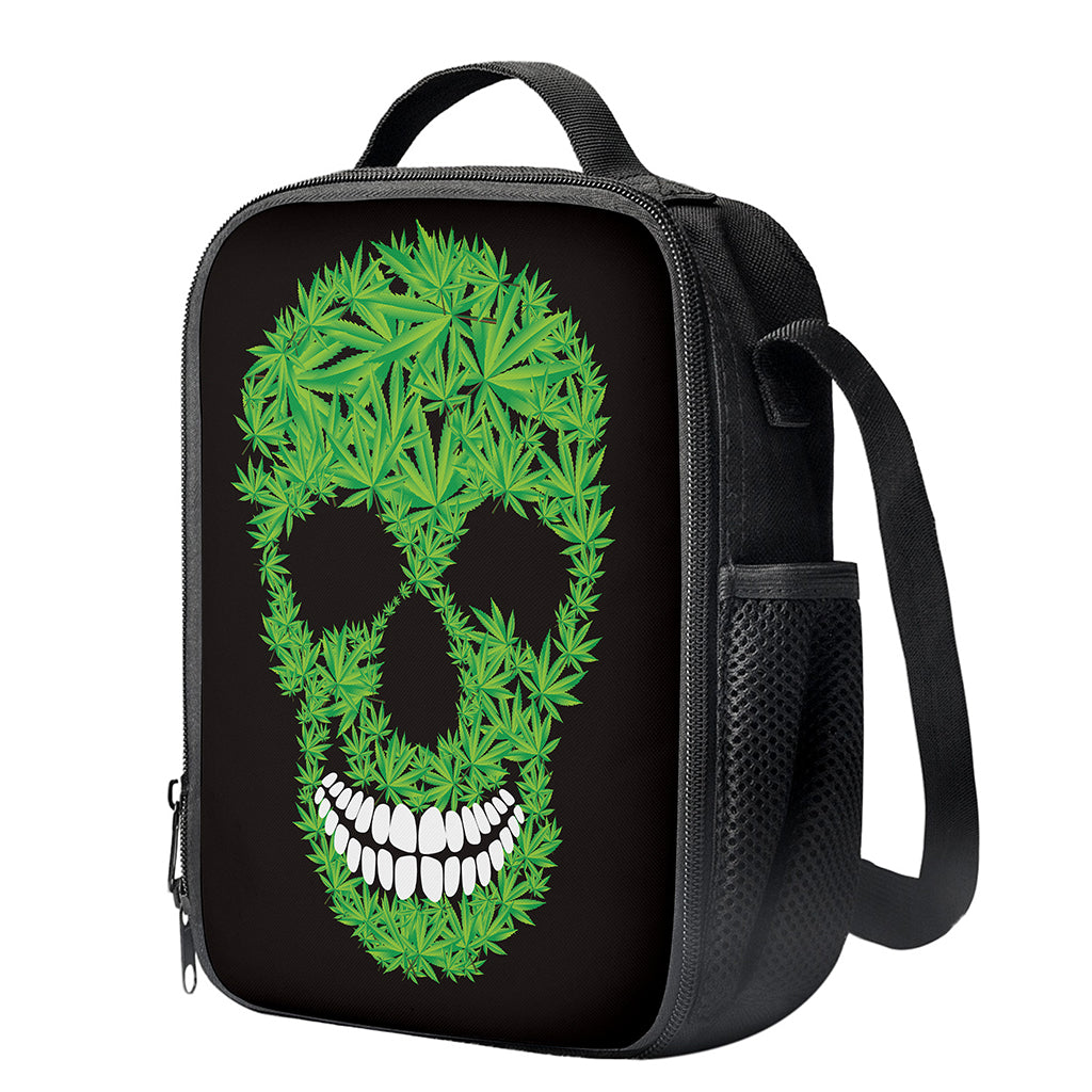 Cannabis Skull Print Crossbody Lunch Bag