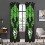 Cannabis Skull Print Curtain