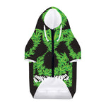 Cannabis Skull Print Dog Zip Up Hoodie