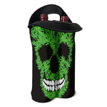 Cannabis Skull Print Double Neoprene Wine Tote