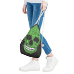 Cannabis Skull Print Drawstring Bag