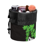 Cannabis Skull Print Drawstring Makeup Bag