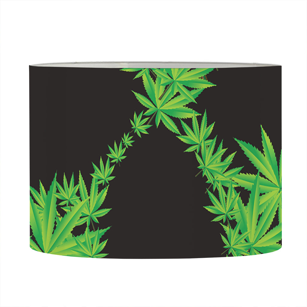 Cannabis Skull Print Drum Lamp Shade