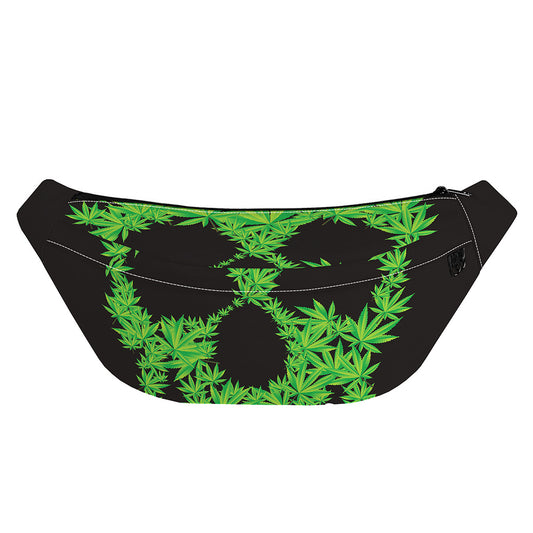 Cannabis Skull Print Fanny Pack